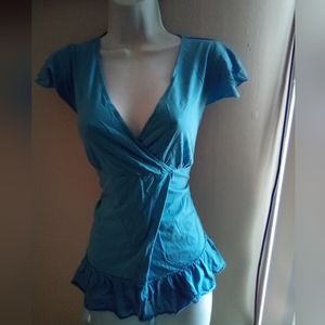 Designer Comfy Cotton Top w Tie On The Side Top.